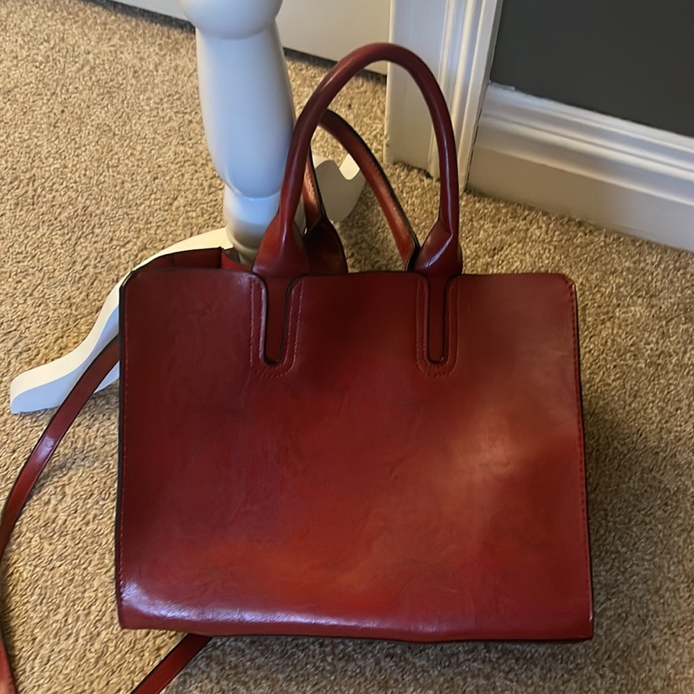 Red shoulder bag - Picture 5 of 6